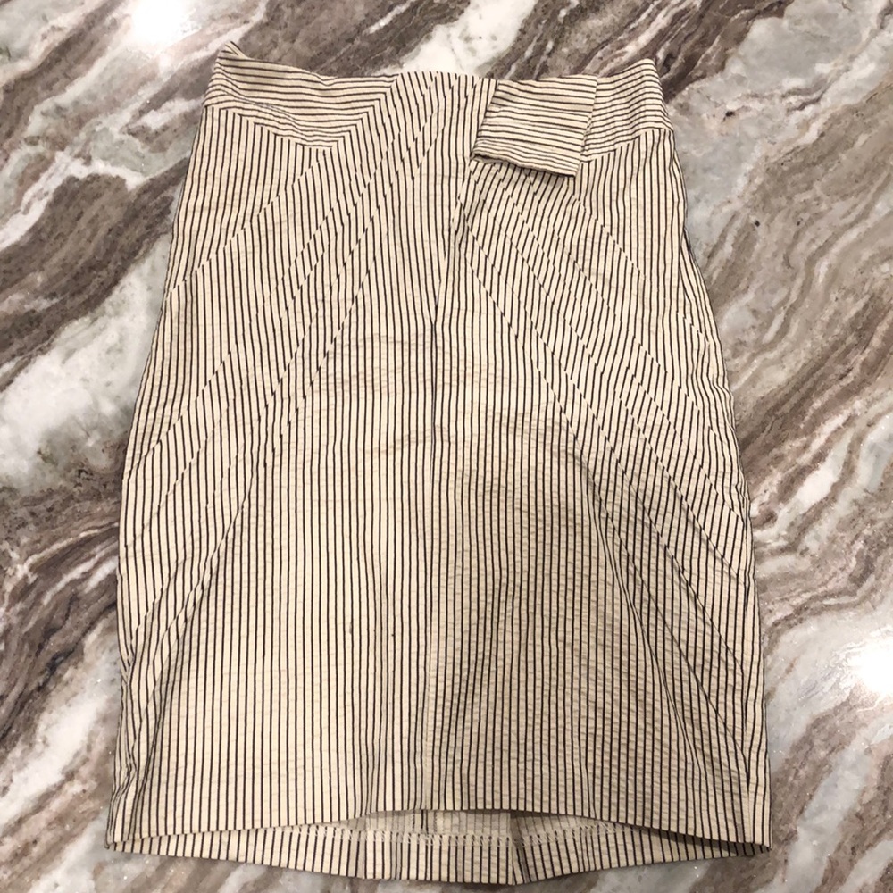 Anthropologie seersucker skirt